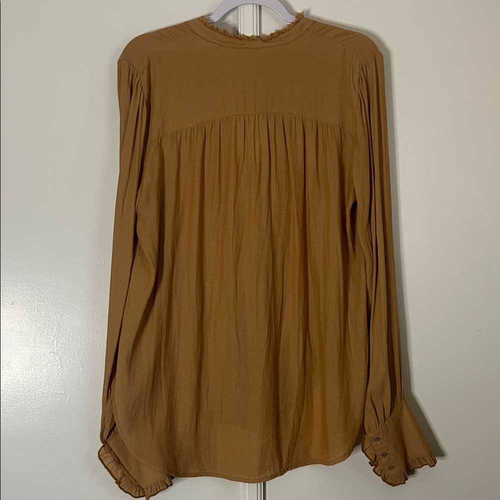 Free People Ruffle Button Down Top - image 6